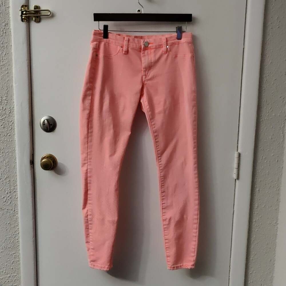 Blank NYC Peach Low Rise Flat Front Jeans 29 Dopamine Rainbow Casual Bohemian